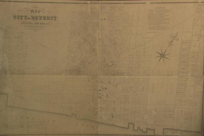 Appraisal: 1835 John Farmer "City of Detroit" Map