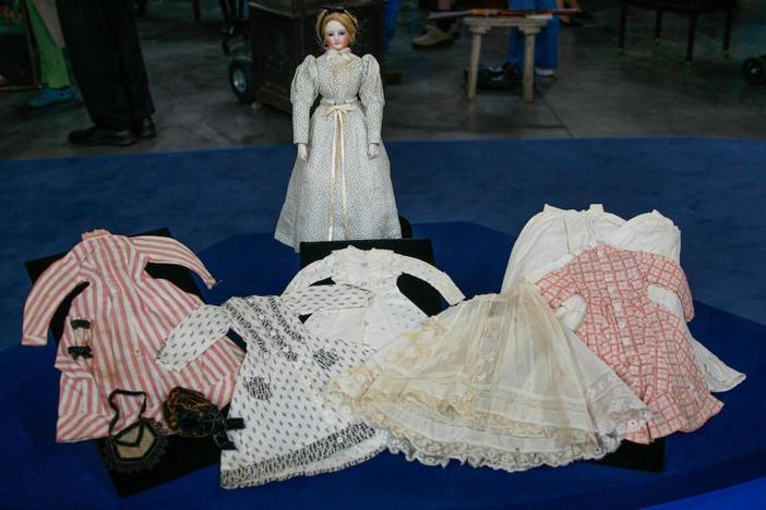 Appraisal: French Fashion Doll & Wardrobe, ca. 1870