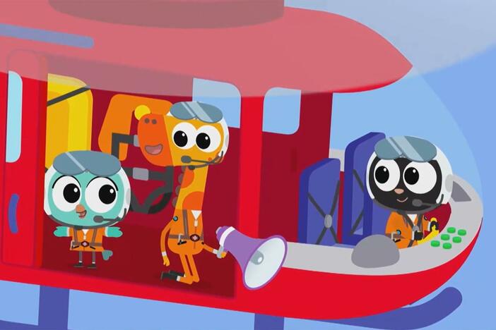 Milo, Lofty and Lark stay calm in the face of danger and work as a team to answer distress calls.