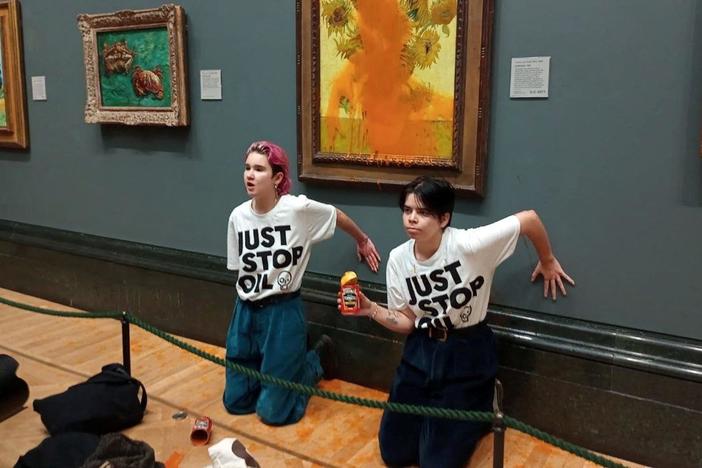 Why activists are targeting famous art to protest climate change