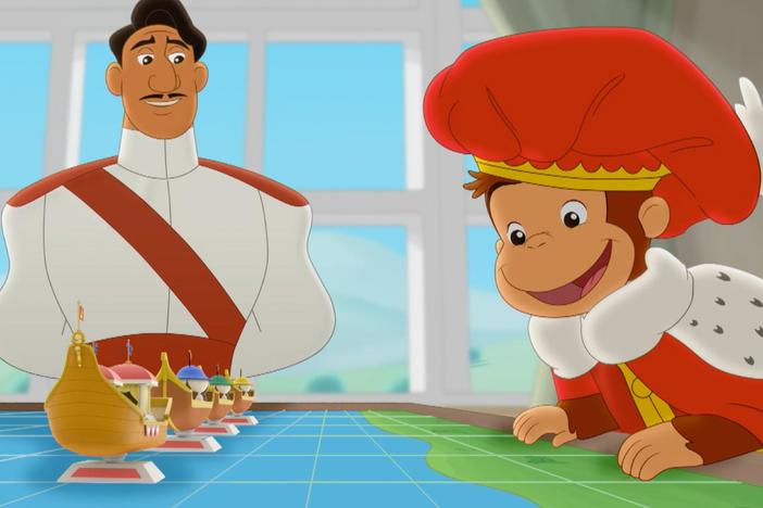 In a case of mistaken identity, George is accidentally swapped with a Royal Monkey.