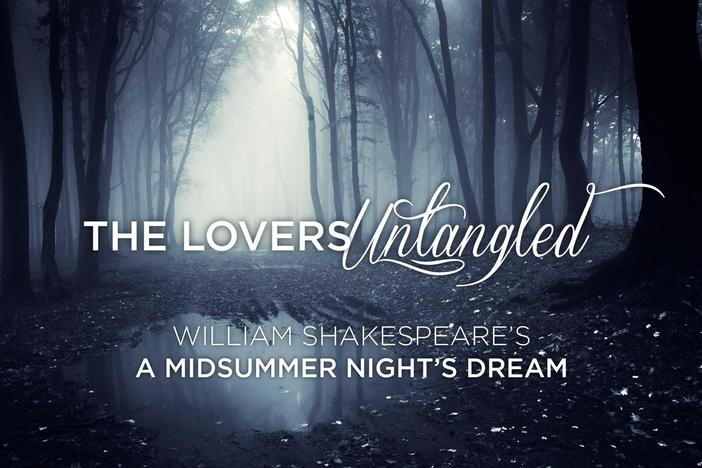 An animation explaining the love quadrangle between Hermia, Lysander, Demetrius & Helena. 