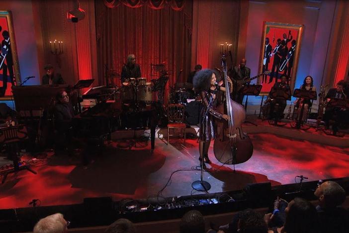 Watch a performance clip and exclusive interview with Esperanza Spalding.