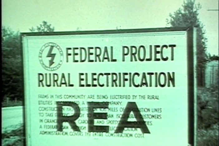 The Rural Electrification Administration was created under the New Deal.