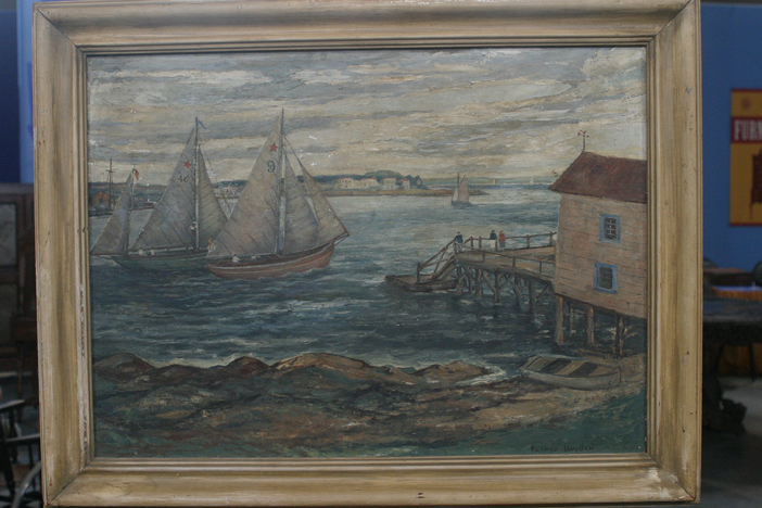 Appraisal: Palmer Hayden Painting, ca. 1940, in Vintage Omaha.