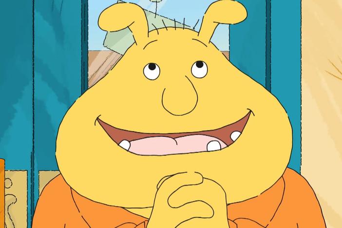 Binky imagines what it would be like to be the star of a television commercial.
