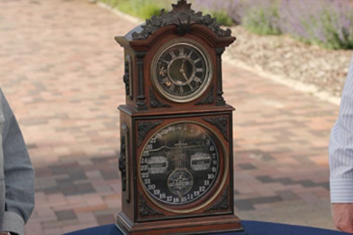 Appraisal: Ithaca Double Dial Calendar Clock, ca. 1880