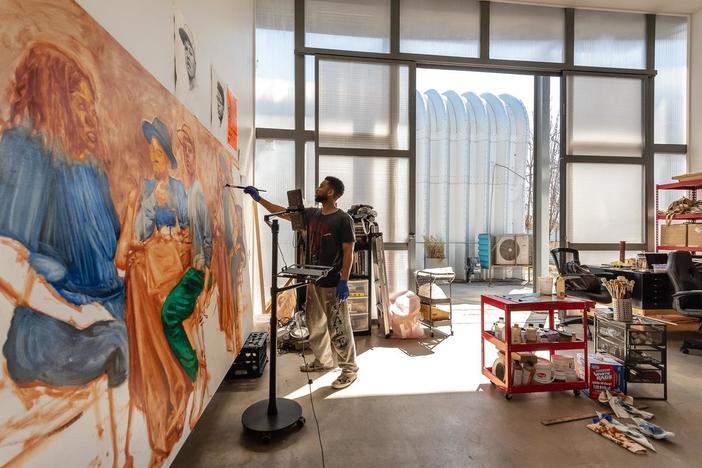Artist Mario Moore’s work seeks to enshrine Black Americans' presence
