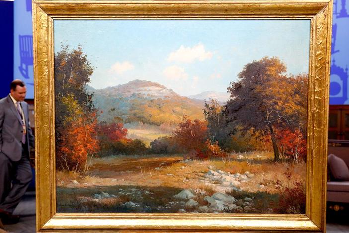 Appraisal: Porfirio Salinas Oil Painting, ca. 1935, from Baton Rouge Hour 3.