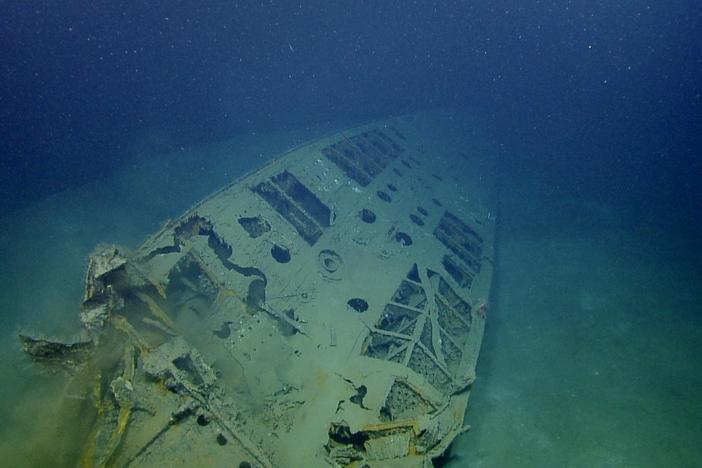 A sunken German U-boat off the coast of New Orleans tells the story of Operation Drumbeat.