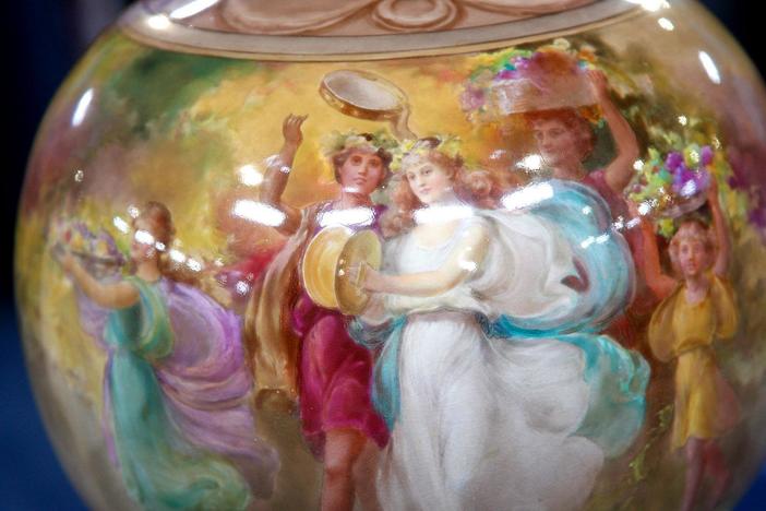 Appraisal: Doulton Signed George White Vase, ca. 1900, from San Diego Hour 3