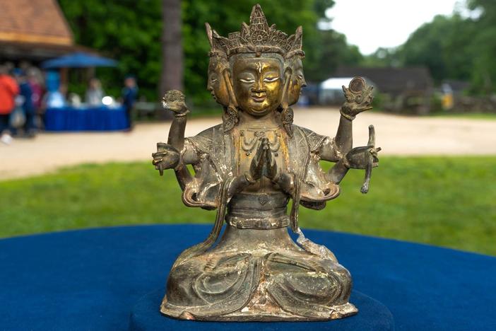 Appraisal: Ming Dynasty Gilt-bronze Bodhisattva, ca. 1600