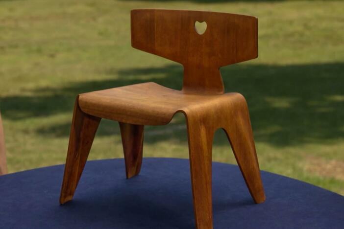 Appraisal: Charles & Ray Eames Child's Nested Chair, ca. 1945