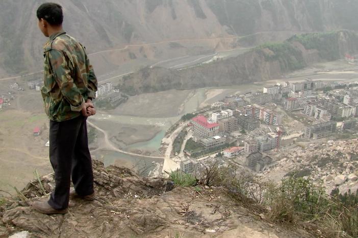 Mr. Peng reminisces about his daughter, who went missing in the Beichuan earthquake.