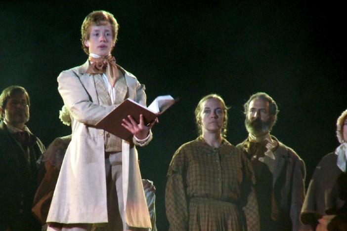 It's the 75th anniversary of a lavish spectacle based on the Book of Mormon.