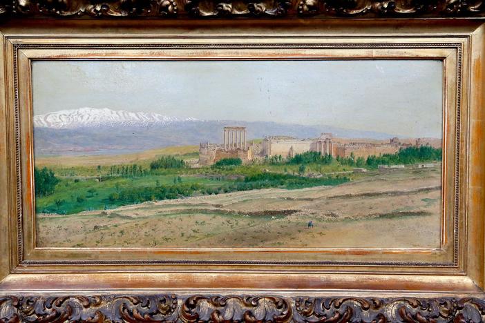 Appraisal: Frederic Church Oil Painting, ca. 1867, from Anaheim Hour 1.