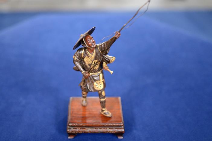 Appraisal: Japanese Parcel Gilt-Bronze Okimono, ca. 1890, from Charleston Hr 3.