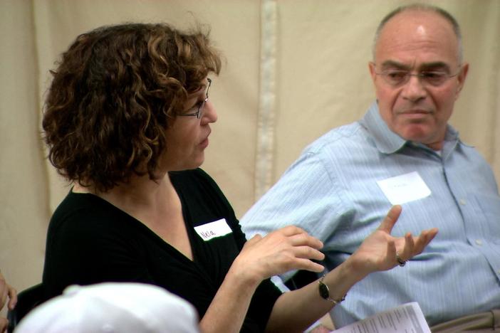 At the experimental Lab/Shul in New York City, participants prepare for the New Year. 