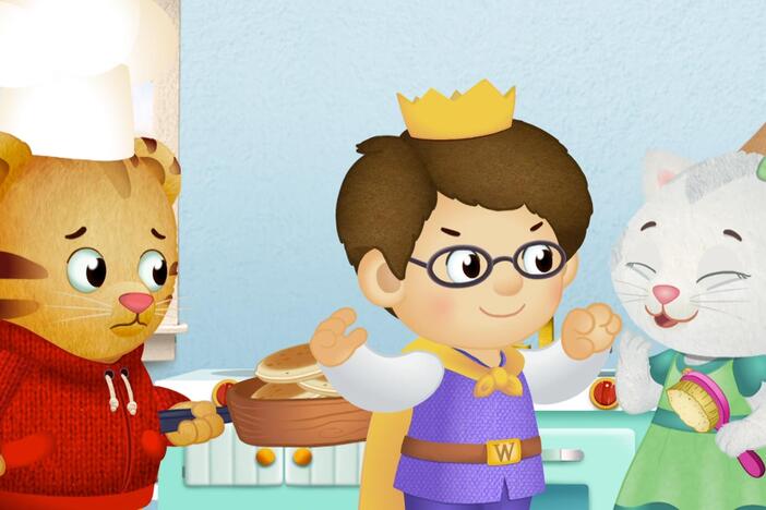 Prince Wednesday won't stop pretending to be a scary bear./Daniel identifies his feelings.