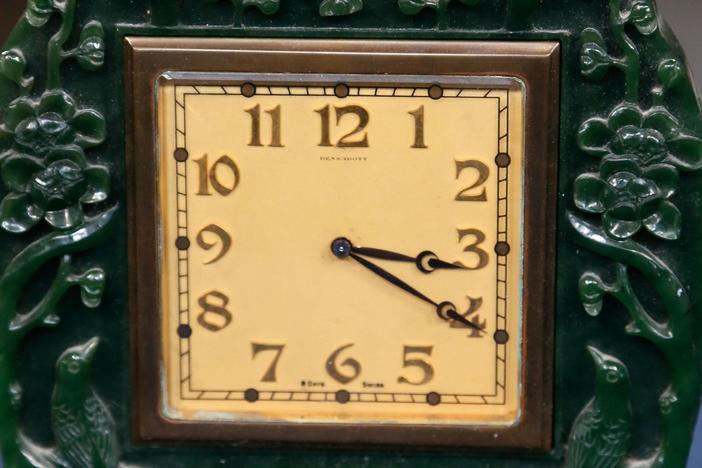 Appraisal: Chinese Jade Clock, ca. 1915, from Jacksonville Hour 1.