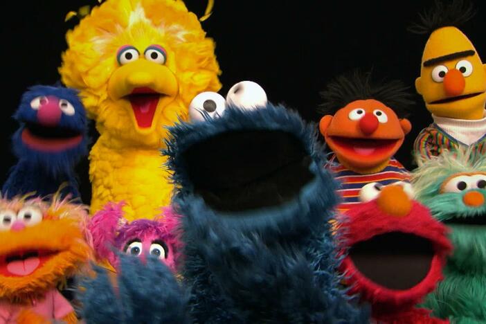 Cookie Monster and his friends sing, dance, and count the 13 cookies they baked.