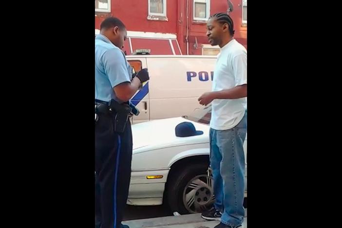 Chris is pulled over by police because he “fits the description.”