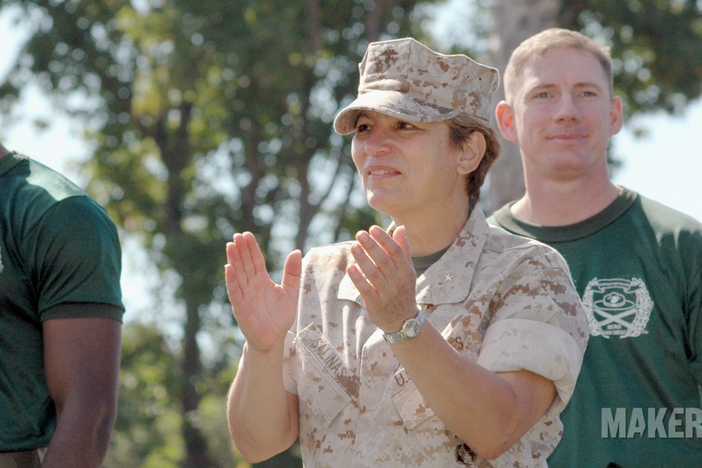 Angela Salinas describes her career in the USMC and path to the rank of Major General.