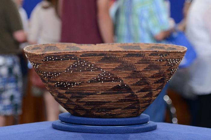 Appraisal: Pomo Gift Basket, ca. 1860, from Birmingham, Hour 1.