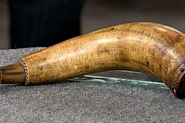 Appraisal: 1777 Engraved American Powder Horn, from Vintage Secaucus