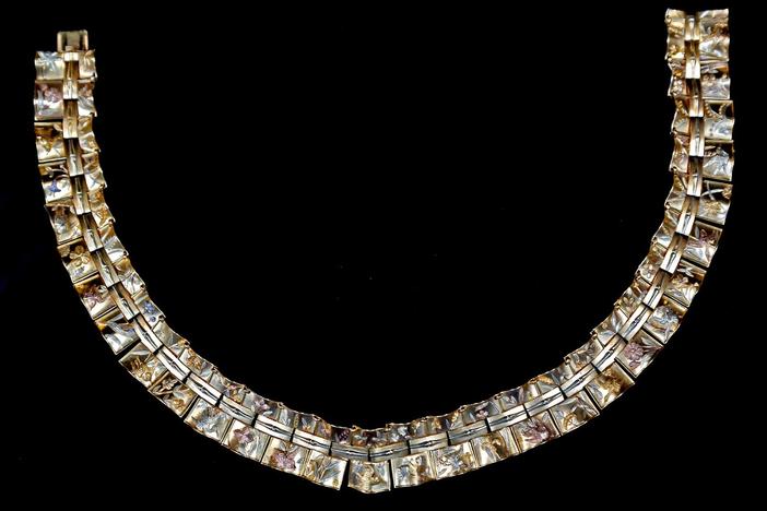 Appraisal: Tiffany & Co. Gold Necklace. ca. 1875, from Jacksonville Hour 3.