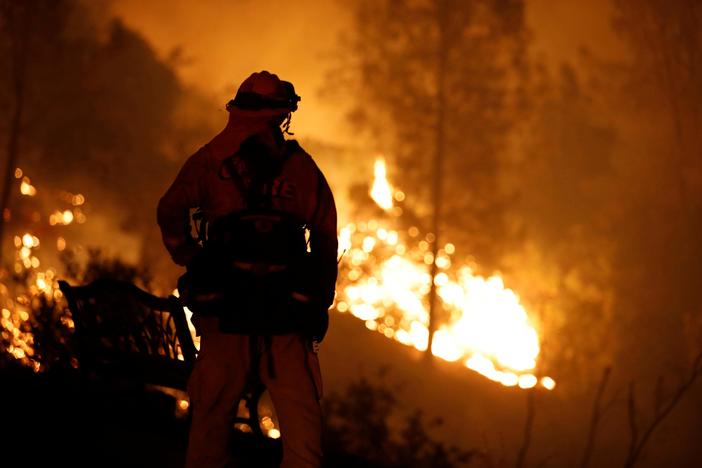 High temperatures and dry conditions are helping wildfires spread