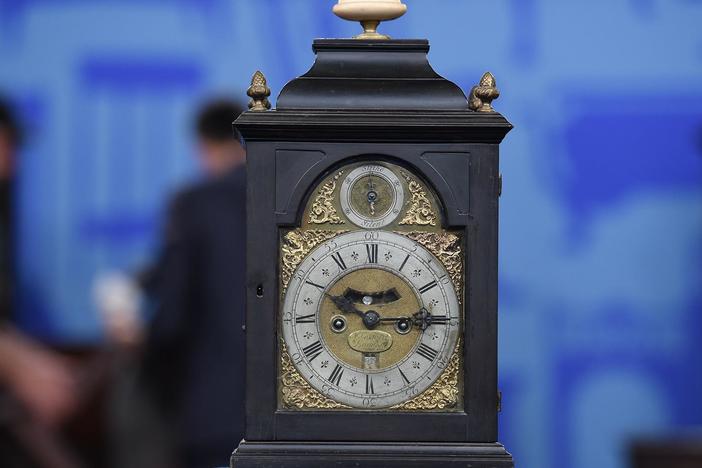 Appraisal: English Bracket Clock, ca. 1730, from New York City, Hour 3.