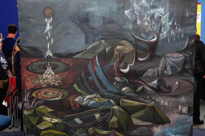 Appraisal: 1946 Leo Kenney Oil on Canvas, from Seattle Hour 3.