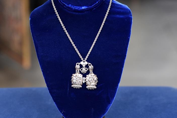 Appraisal: Ilya Schor Silver Necklace, ca. 1950, from Tucson Hr 1.