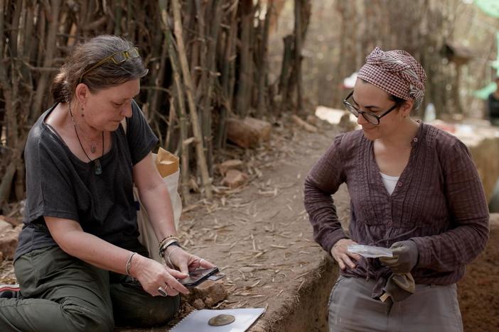 Archaeologists find a small cymbal dating back to the 7th century.