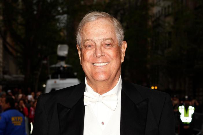 How did David Koch shape money in American politics?