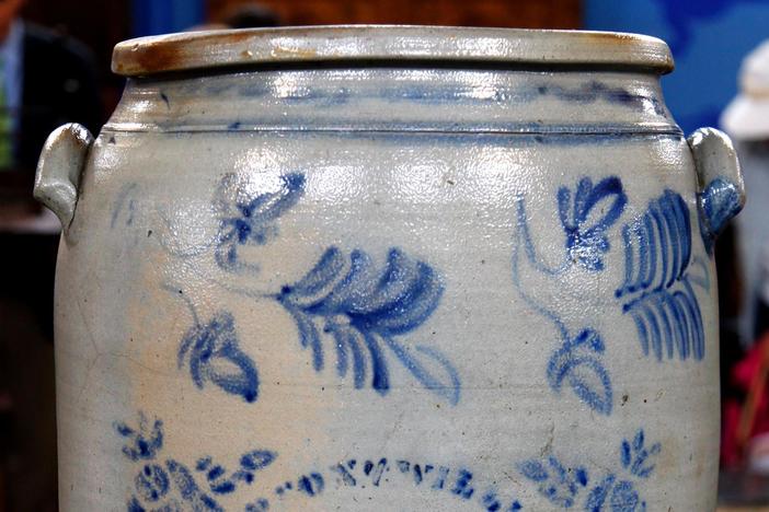 Appraisal: Thompson & Williams 20 Gallon Stoneware Crock, ca. 1875, from Pittsburgh Hour 2