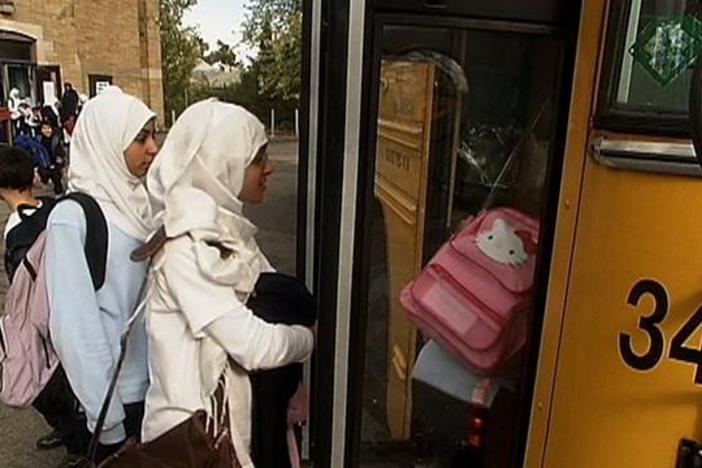 A private school for Muslim children teaches discipline, character, and Islamic values.