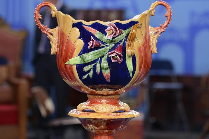 Appraisal: Jardinière on Pedestal, ca. 1890, from Bismarck, Hour 2.