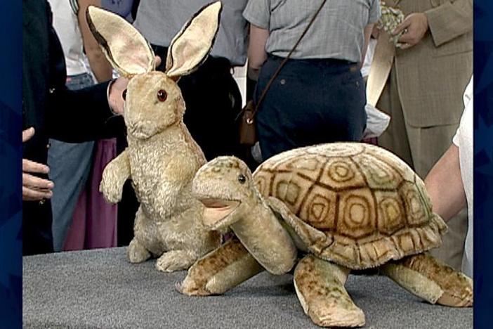 Appraisal: Steiff Rabbit & Turtle Footstool, from Vintage Salt Lake City.