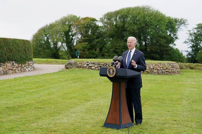Biden begins a week of diplomacy, pledges 500 million vaccine doses to poorer countries