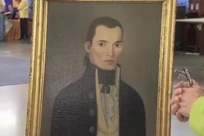 Appraisal: John Brewster Jr. Folk Art Portrait, ca. 1790