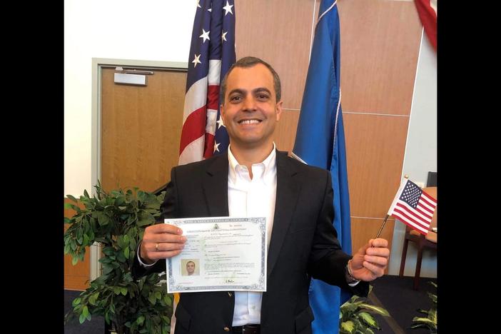 People across their country share their stories of coming to the United States.