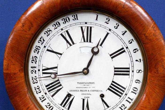 Appraisal: "Roman" Ansonia Clock , ca. 1874, from Eugene Hour 2