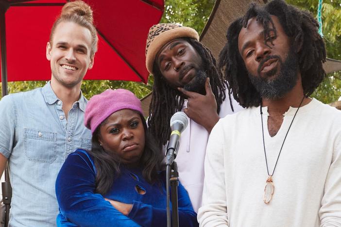 A visit to Tank Ball's New Orleans studio and hangout brings poetry, writing, and a backya