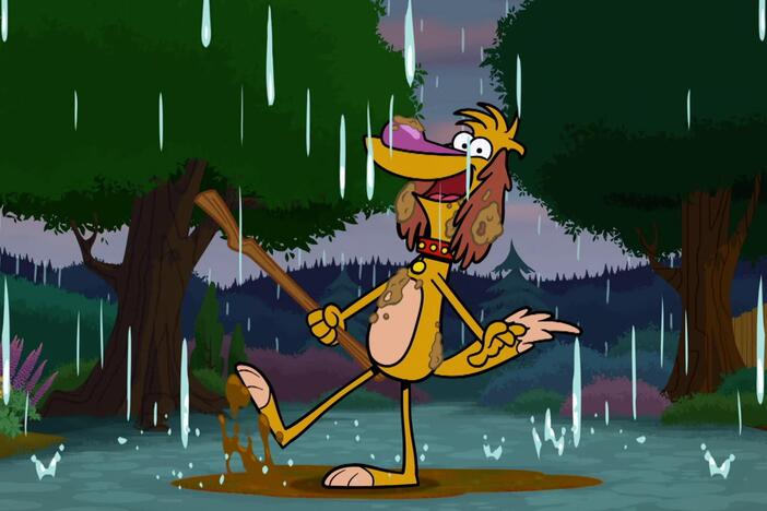 Nature Cat and the gang sing about the rain.