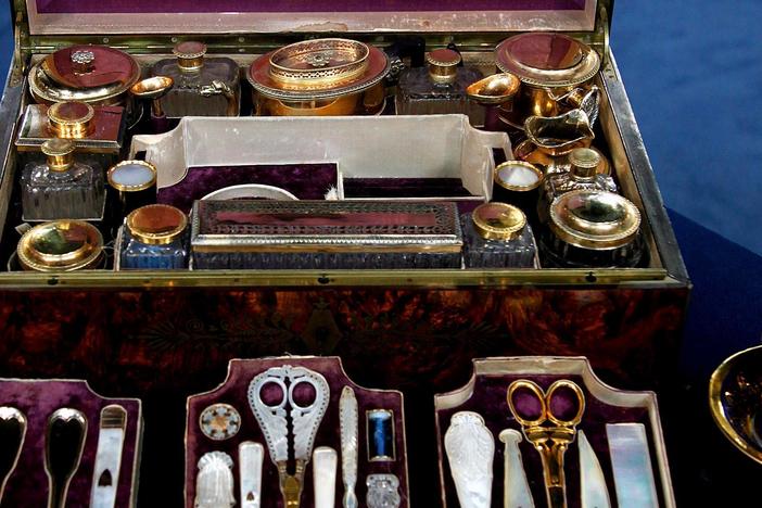 Silver Gilt & Mother of Pearl Travel Box from ROADSHOW's Special: Treasures on the Move!
