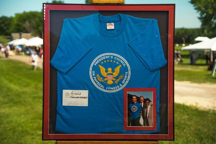 Appraisal: Arnold Schwarzenegger Shirt & Autograph, ca. 1990