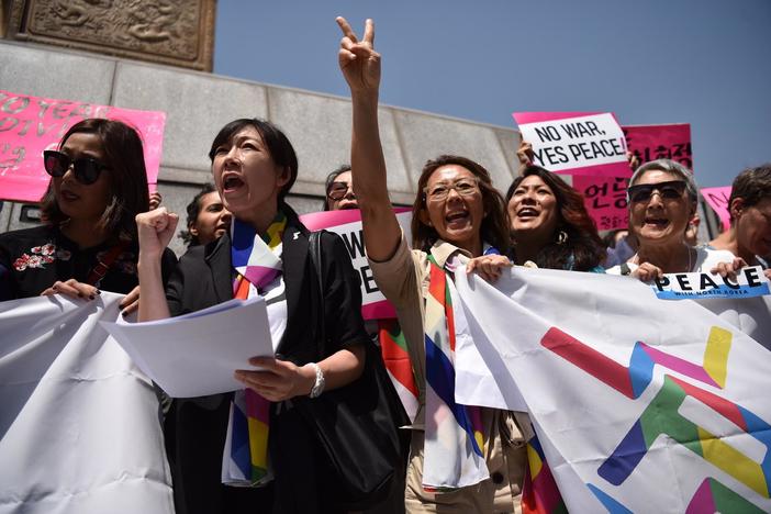 Peacemakers call for an end to a war that has divided the Korean peninsula and its people.