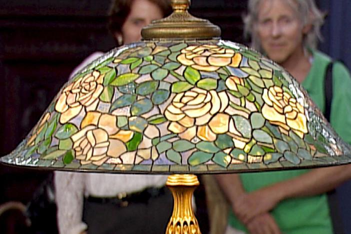 Appraisal: Tiffany Studios Rose Helmet Lamp, ca. 1905, from Mansion Masterpieces.